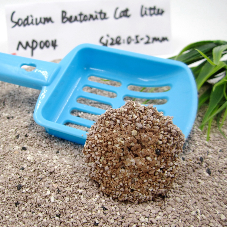 Dust -free Eco-friendly Clumping Sodium Bentonite Cat Litter GP004